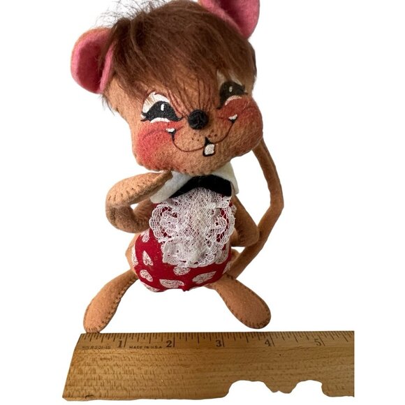 Annalee Dolls Vtg 1999 Sweetheart Boy Mouse Valentine Tags 7" Poseable with Tags - Picture 13 of 13